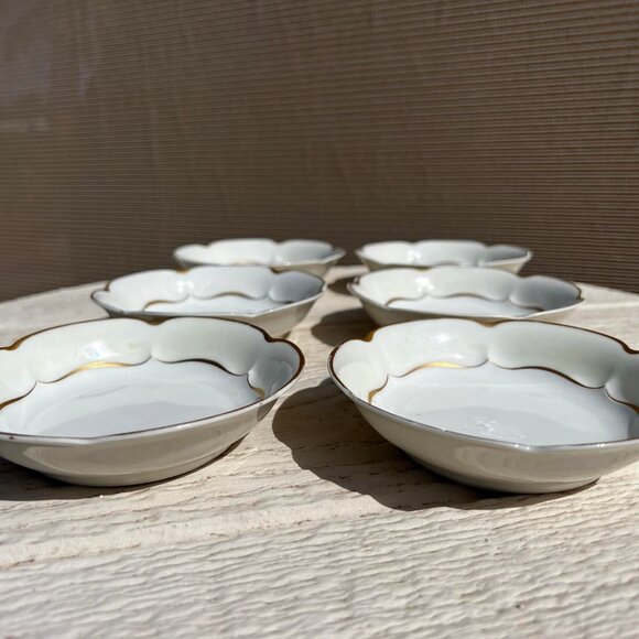 Vintage Marlborough Bowls Cream Gold by Haviland Limoges France Jewelry Catchall - Picture 2 of 6